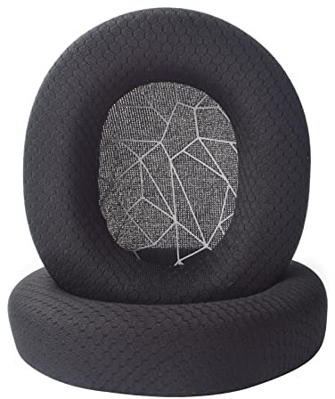 Arctis 7 Ersatz-Ohrpolster, weiche Ohrpolster, kompatibel mit SteelSeries Arctis9, Arctis7, Arctis5, Arctis3, Arctis1 und Arctis Pro, kabellose Gaming-Kopfhörer (Arctis-Schwarz und Weiß)