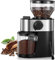 Coffee Grinder Burr Electric, 18 Precise Grind Setting, 2-14 Cup, 200W Coffee Grinder for Drip Coffee/French Press, 250g Capacity, with Brush Easy to Clean, Black, FOHERE