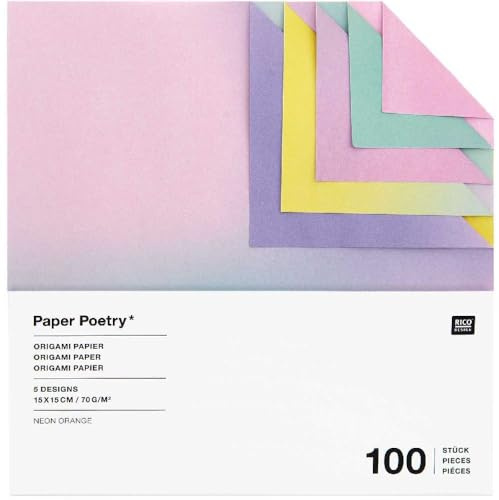 Origami Duo Color, Blurry Gradient FSC MIX, 15 x 15 cm, 100 Blatt