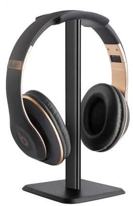 Kiuiom Soporte Auriculares, Soporte Cascos, Headphone Stand Universal, Stand para Headset de Juego Porta Cascos Gaming Gancho Auriculares para Todos los Auriculares de Juego Escritorio