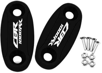 ZZEVLQTQP Cache-rétroviseur Compatible avec CBR600RR 04-16 CBR1000RR 04-07 CBR 600RR 1000RR, Capuchon de rétroviseur de Pare-Brise CNC for Moto CBR600RR