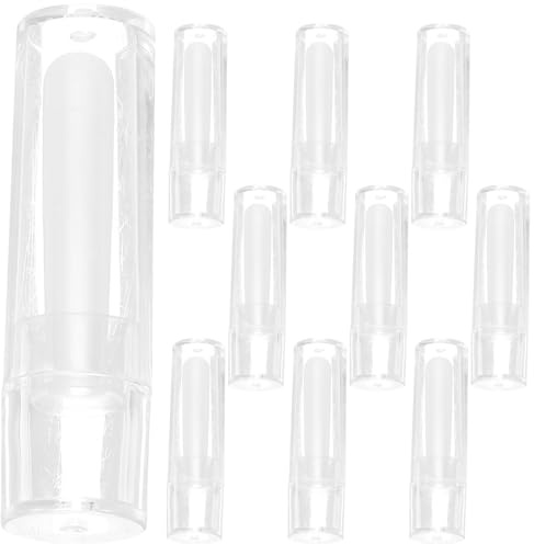 Tofficu Bâtonnets Applicateurs pour Lentilles de Contact en Silicone Transparent, Lot de 12 Pièces, Petit Bâtonnet Creux pour Retirer Lentilles de Contact, Accessoires Pratiques