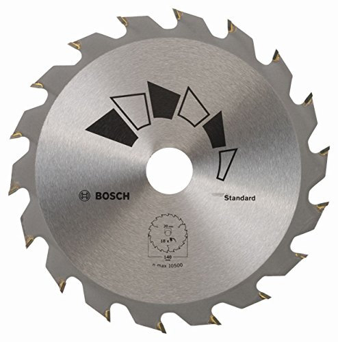 Bosch 1x Kreissägeblatt Standard (Sägeblatt für Holz, Ø 140 x 2.2/1.5 x 20/12.75/10 mm, 18 Zähne, ATB, mit 2x Reduzierring 12.75/10 mm, Zubehör Kreissäge)