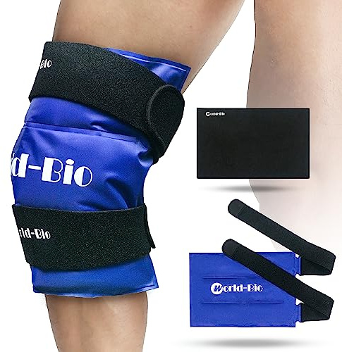 Lagre Knee Ice Packs for Injuries Reusable, Gel Ice Pack for Knee Pain Relief, Sports Injuries, Swelling, Bruises, Hot Cold Gel Pack Compress Therapy for Arthritis, Muscle Aches,Replacement Surgery