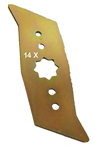 14 Vertikutierer Messer für WOLF - Garten Elektro - Vertikutierer UV 32 EL