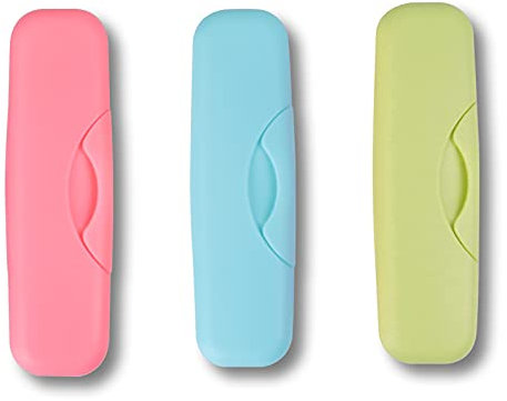 Tuciyke Tampon Aufbewahrung Box,3 Stück Plastik Tampon Damenbinden Box 15 * 4.5 * 2.5cm Tampon Aufbewahrung Tasche Box für Mädchen, Frauen, Damen