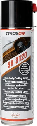 TEROSON SB 3120, Unterbodenschutz Spray für die Karosseriereparatur, auf Basis von Kautschuk & Harz, als Schutzbelag ergänzt der Unterbodenschutz Auto-Reparaturen, 1x500ml