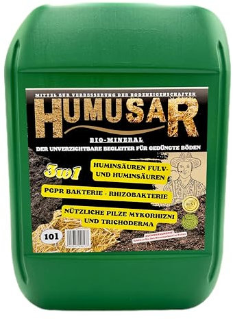 HUMUSAR – BODENDÜNGER, VERBESSERT DIE BODENEIGENSCHAFTEN, ENTHÄLT ORGANISCHE HUMSÄUREN, BODENDÜNGER, BODENAKTIVATOR, ÖKOLOGISCHER DÜNGER, DÜNGER MIT PGPR-BAKTERIEN
