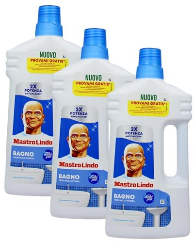Detergente Liquido Bagno 930ml. Rimuove I Residui Di Sapone E Il Doppio Del Calcare Rispetto Alla Formula Precedente (3 Flaconi)