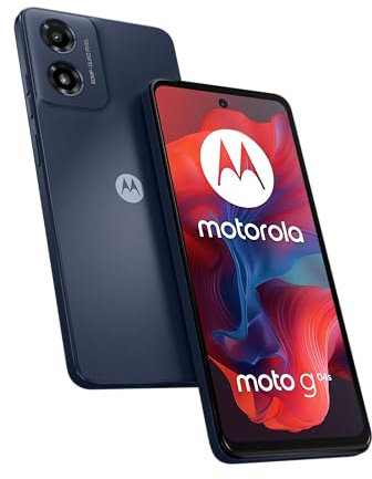 Motorola Mobility Moto g04s Smartphone (6,6-HD+-Display, 50-MP-Kamera, 4/64 GB, 5000 mAh, Android 14) Concord Black, inkl. Schutzcover + Handyhalterung [Exklusiv bei Amazon]