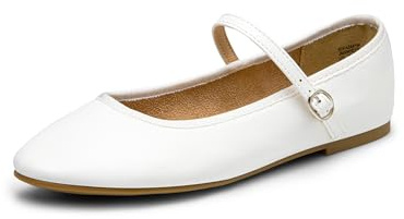 DREAM PAIRS Ballerines Mary Jane Femme Classiques, Chaussures Plates Confortables à Enfiler, Style Élégant et Polyvalent pour Travail et Quotidien