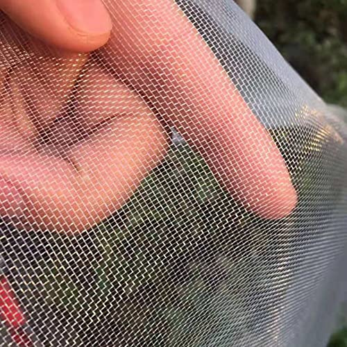 Fint nät insektsnät för grönsaksträdgård skyddar växter från myggfåglar och svarta flugor storlek 3 x 15 m