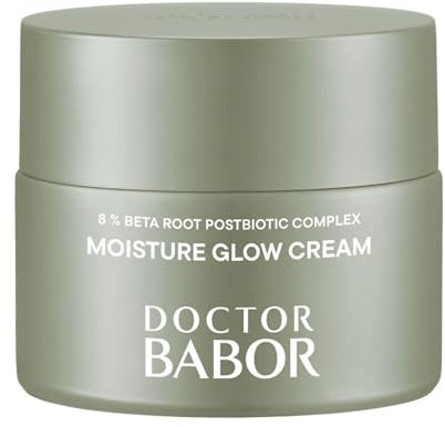 DOCTOR BABOR Microbiomic Moisture Glow Cream (50 ml) - Crema hidratante facial vegana con complejo de remolacha y ácido hialurónico - Skin care profesional para una hidratación intensiva