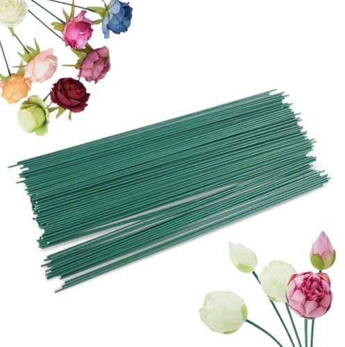 100 Piezas Herramienta Florales, 30 cm Alambre para Flores