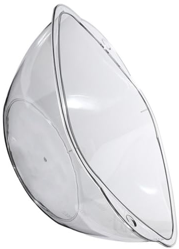 Zerodeko Bassine de Lavage Transparente Plastique pour Salon Bac Vasque Moyen Résistant et Pratique pour Soins Du Visage à Domicile et Institut