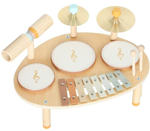 AIYAPLAY Jeux de Tambours pour Bébé avec Xylophone pour Tout-Petits 2+ Ans