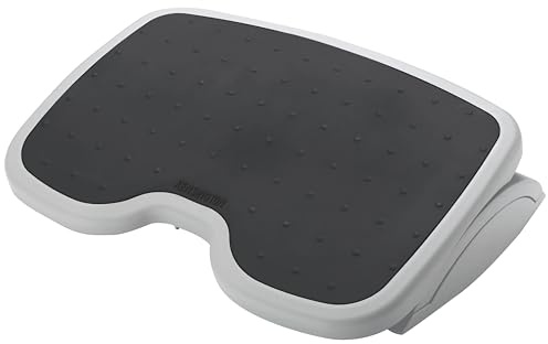 Kensington SoleMate Foot Rest for Under Desk, Adjustable Ergonomic Foot Stool, Footrest with 6-Level Tilt Adjustment for Office Desk & Home Grey/Black, 56145