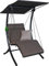 Angerer Freizeitmöbel GmbH Hollywoodschaukel 1-Sitzer Swing Smart - Gartenschaukel Made in Germany - Schaukel zum Sitzen, Liegen und Entspannen - mit Bett-Funktion - einfache Montage (Olive)