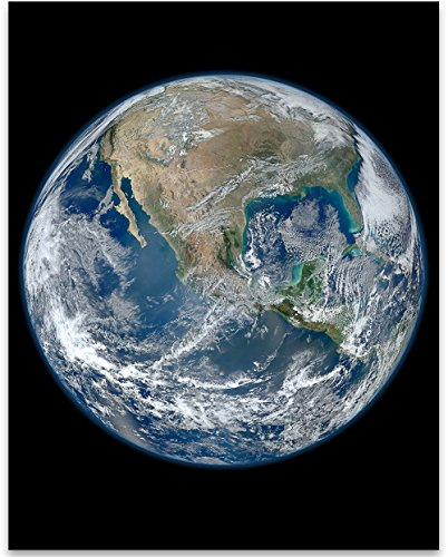 Earth The Big Blue Marble - Space & Astronomy 11x14 Unframed Print, Planet Art Print for Classroom Decor, Library Decor, Earth from Space Poster, Science Classroom Poster