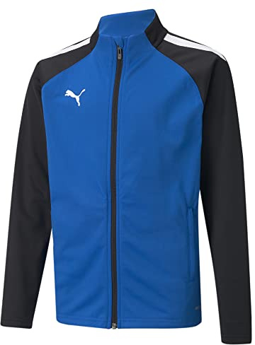 PUMA Unisex Kinder Teamliga Training Jacket Jr Sweater, Electric Blue Lemonade-Puma Black, 152