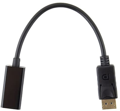 SeKi DisplayPort till HDMI-adapter, 4K, guldpläterade kontakter – HDMI-uttag till DisplayPort-kontakt, 85115