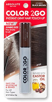 Absolute New York Color 2 Go Hair Mascara Black Brown