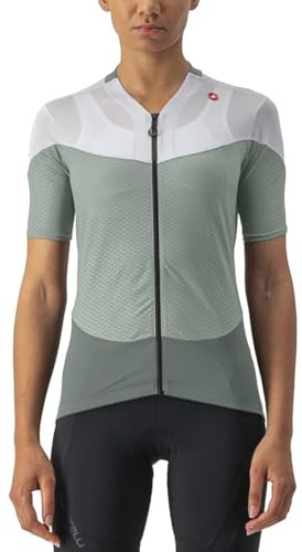 CASTELLI 4523040-346 Gradient Color Block Jersey Defender Green/Ivory T-Shirt M