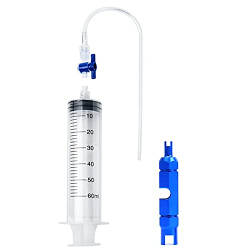 KIEVODE Tubeless Sealant Injector Kit for Stans No Tubes Tire Sealant Syringe with Presta Schrader Valve Core Removal Tool for Mountain Bicycle Road Bike MTB