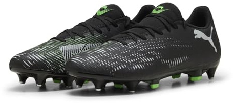 Puma Future 8 Play MXSG, Chaussure de Football Unisexe, Puma Black-Puma Silver-Fluo Green,