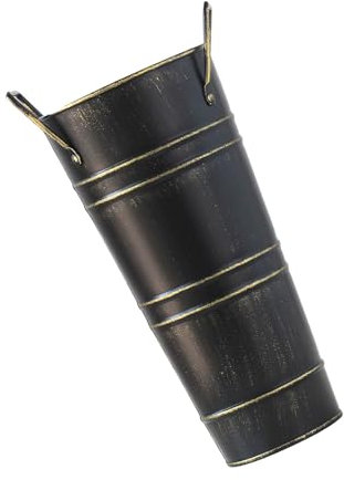 Seau de rangement pour parapluies en métal - Support décoratif pour pot de fleurs - Pour la maison, le salon, le bureau