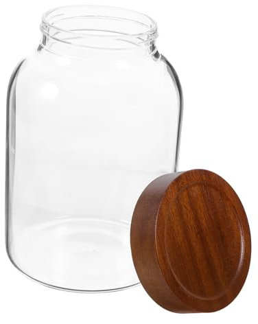 Garneck Barattolo Sigillato in Borosilicato Ad Alta Densità - Barattolo Per Caffè Per Conservare Il Tè Contenitore Ermetico Per Chicchi Di Caffè (2800 Ml)