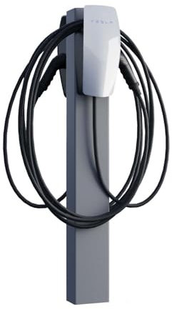 Tesla VoltStand for Two Colonne de charge avec ancrage au sol Gris
