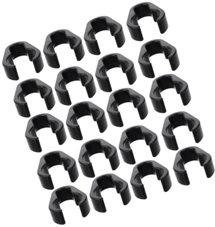 BESTonZON 50piezas Clips para Cables de Micrófono Accesorios de Plástico para Auriculares Organizador de Cable para Uso Profesional Estudios de Grabación