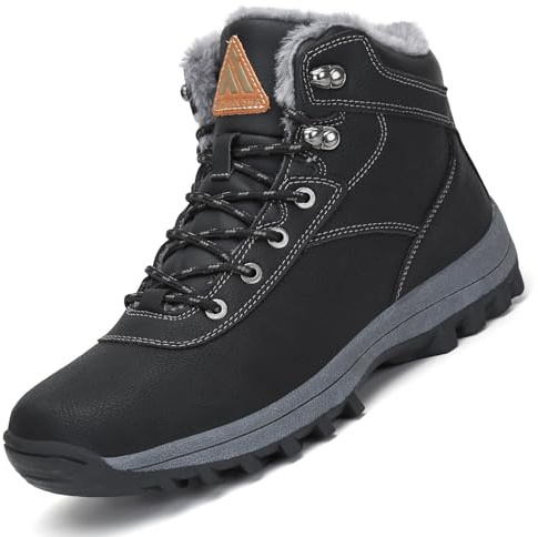 Mishansha Hombre Botas de Invierno Mujer Impermeables Botines de Nieve Deporte Trekking Zapatos 42 EU