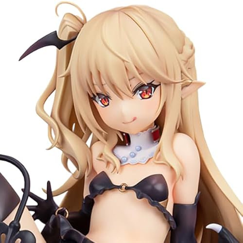 DEXSHUN Anime Figur SuccubusTiti Illustration Figur Sitzende Actionfigur Modell PVC Statue Ornament Desktop Decoration Sammlerstück 14cm