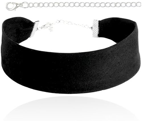 YIZHIXIANGQ Gothic Halskette Damen, Vintage Choker Damen, Schwarzer Choker Samt, Choker Kette Damen, Schwarze Choker, Lolita-KostüMzubehör für Die Karnevals-Maskerade-Party/D
