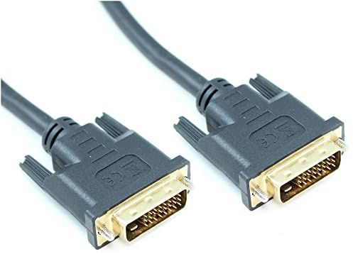 MyCableMart 1.5ft DVI-D Dual Link Digital (30 AWG) Male to Male Gold Plated Cable