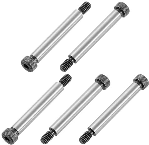 QUARKZMAN Tornillos De Cabeza Hexagonal Con Hombro De Acero Aleado, Longitud Del Hombro 2, Diámetro Del Hombro 5/16, Roscado 5/16-20 UNC, 12 Piezas