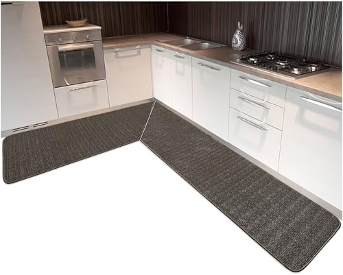 Emmevi Tappeto Per Cucina Angolare Chalet 01 Personalizzabile Antiscivolo Lavabile Assorbente 100% Made In Italy Disponibile Fino A 250 Cm