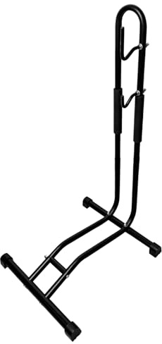 LUMITERRA Soporte para Bicicletas con Gancho, Suelo Aparcamiento para Bicicletas, Fácil de Montar, Soporta Hasta 20 kg, Aparcar De Acero, Interior y Exterior, para Casa, Garaje Almacenamiento