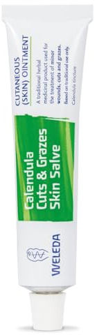 Weleda Calendula Cuts & Grazes Skin Salve, Traditional Healing Ointment, Natural Antiseptic, Antibacterial, Calendula, Traditional Remedy, 25 g