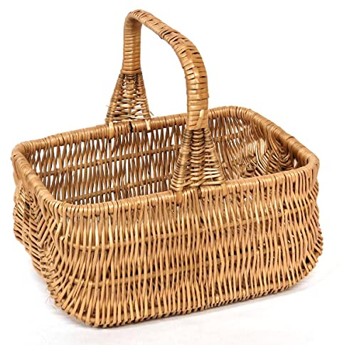 Tigana Einkaufskorb Pilzkorb Autokorb Korb aus Weide 36 x 28 cm 7010050-H