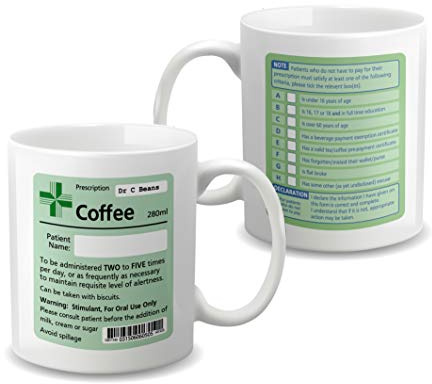 Ditac Personalised Coffee Mug, Ceramic, 11oz, Yellow, Letter Print, Glossy Finish
