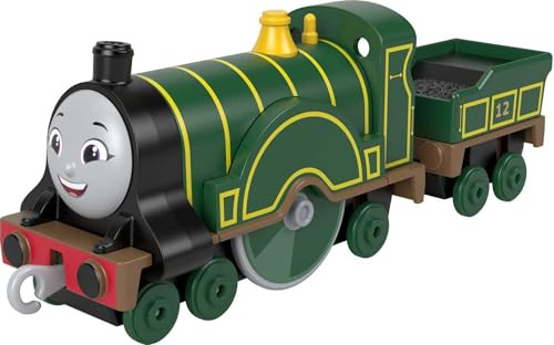 Thomas & Friends Emily Engine, toy train, die-cast metal push-along toy for preschool kids ages 3 years and up, HHN53