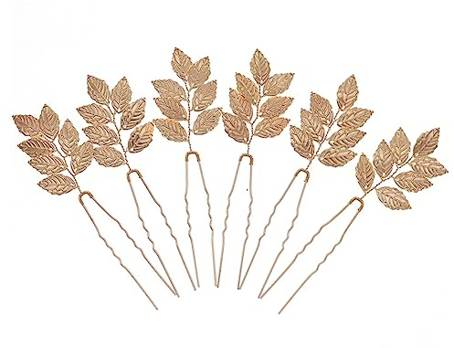 PLAFOPE Tocados Novia Boda 6pcs Pub Clips Bedrpin Horquillas Pelo Boda Accesorios