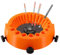 Afilador de Brocas, Herramienta Multiusos Afilador de Brocas para Amoladora Resistente para Afilar Brocas Angulares de 2 a 13 mm y Amoladora de 125 mm (Naranja)