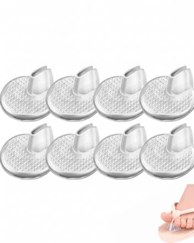 RAMGLYO Almohadillas Protectoras para Dedos de Chanclas, 8 Piezas (4 Pares) de Silicona Autoadhesivas, Anti-Rozaduras y Ampollas para Comodidad en Sandalias de Dedo.