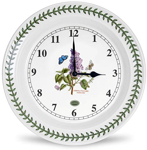 Portmeirion 60896 Botanic Garden - Wall Clock (Lilac) - multi color,29.2 x 27.4 x 5.1 cm