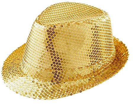 W WIDMANN MILANO Party Fashion - Hut Fedora, Hut mit Pailletten, Kopfbedeckung, Karneval