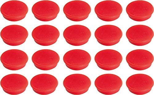 Franken Magnet 24 mm, 300 g (Farbe - Rot, 20 Stück)